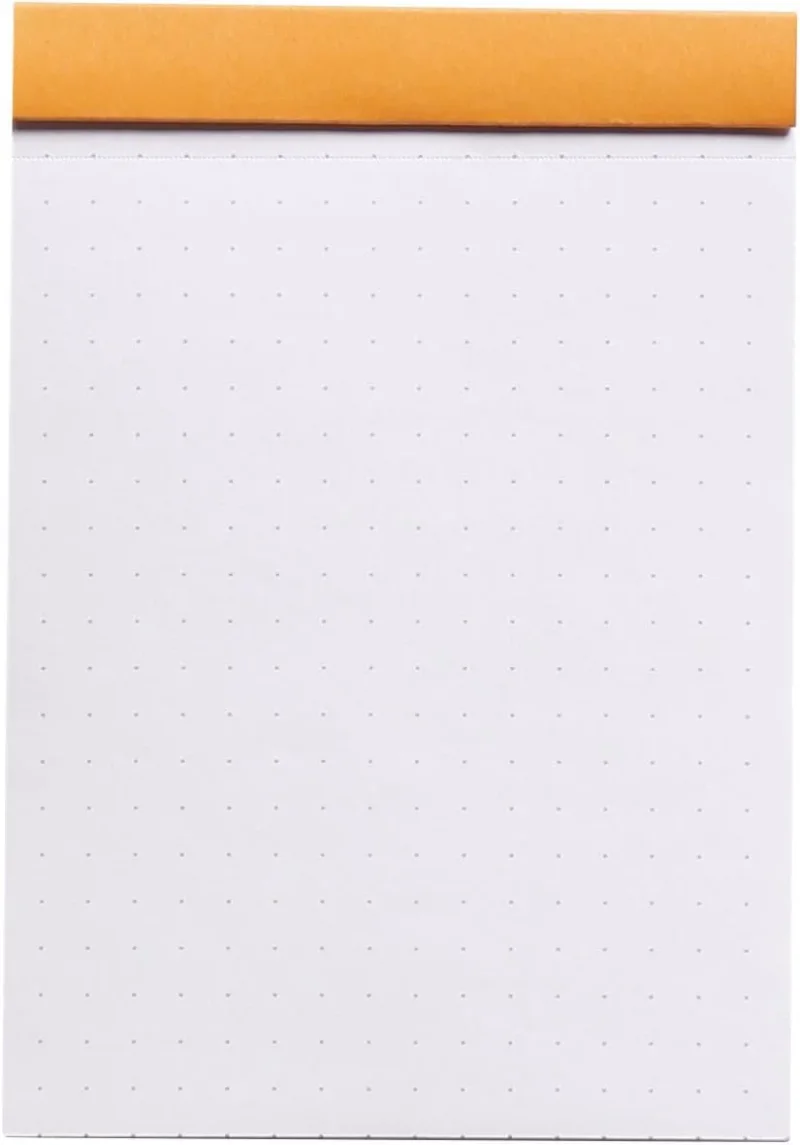 Rhodia dotPad - gehefteter Block No.12 - 8,5x12cm, 80 Blatt dot/punktkariert 80g - Orange