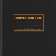 Rhodia Composition Book A5, 80 Blatt kariert - Schwarz
