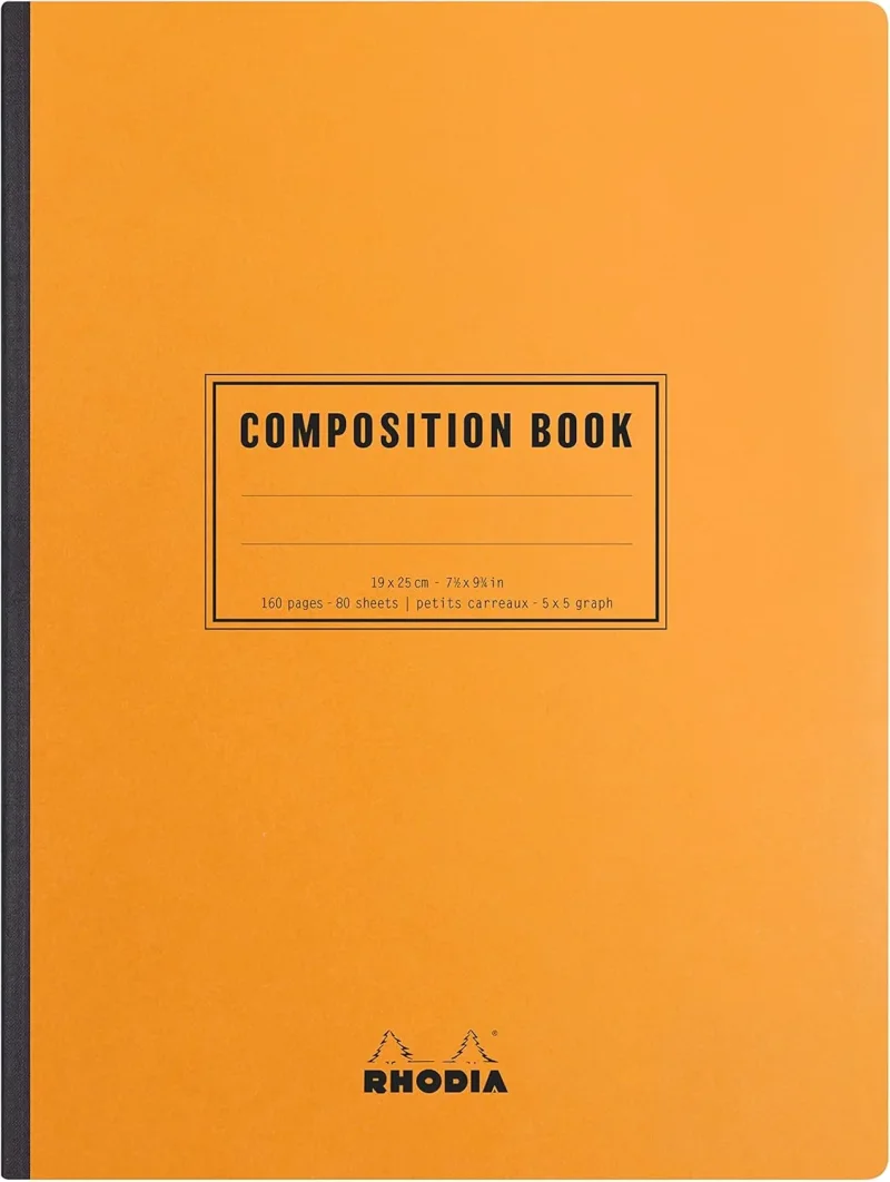 Rhodia Composition Book B5, 80 Blatt kariert - Orange