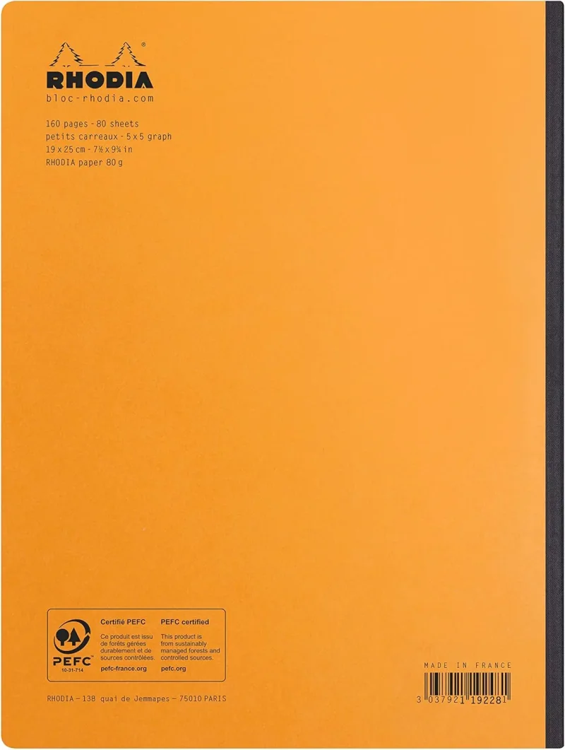 Rhodia Composition Book B5, 80 Blatt kariert - Orange