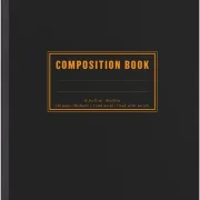 Rhodia Composition Book A5, 80 Blatt liniert mit Rand - Schwarz
