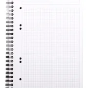 Rhodiactive Greenbook Doppelspiralbuch A5+, 16x21cm 80 Blatt kariert mit Kopfleiste - aus Recycling-PP