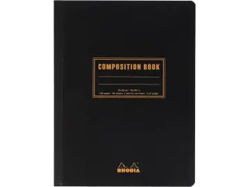 Rhodia Composition Book B5, 80 Blatt kariert - Schwarz