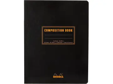 Rhodia Composition Book B5, 80 Blatt liniert mit Rand - Schwarz