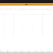 Rhodia undatierte Schreibunterlage mit Wochenplaner A4+