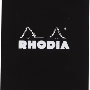 Rhodia dotPad - gehefteter Block No.12 - 8,5x12cm, 80 Blatt dot/punktkariert 80g - Schwarz
