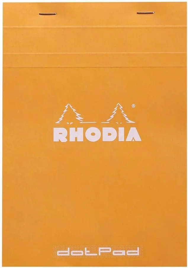 Rhodia dotPad - gehefteter Block No.16 A5, 80 Blatt dot/punktkariert - Orange