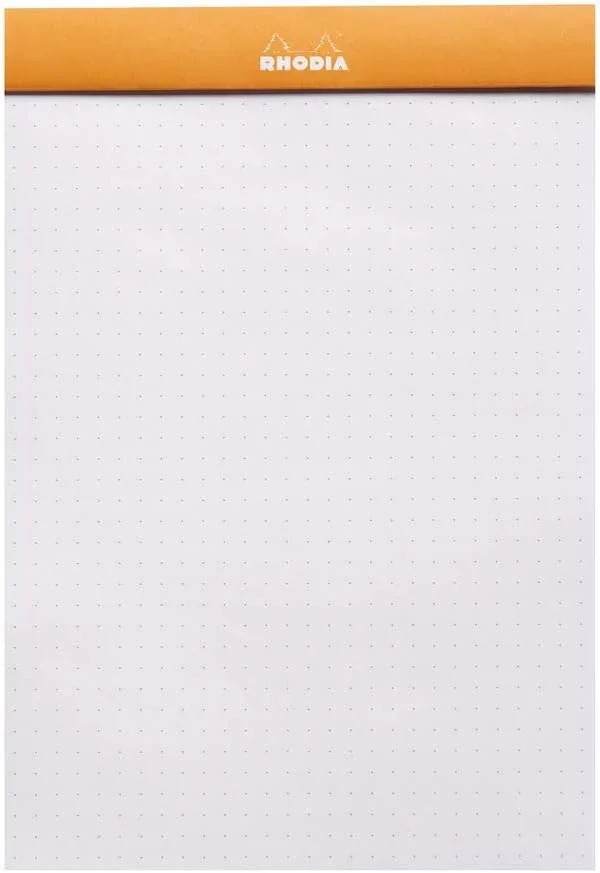 Rhodia dotPad - gehefteter Block No.16 A5, 80 Blatt dot/punktkariert - Orange