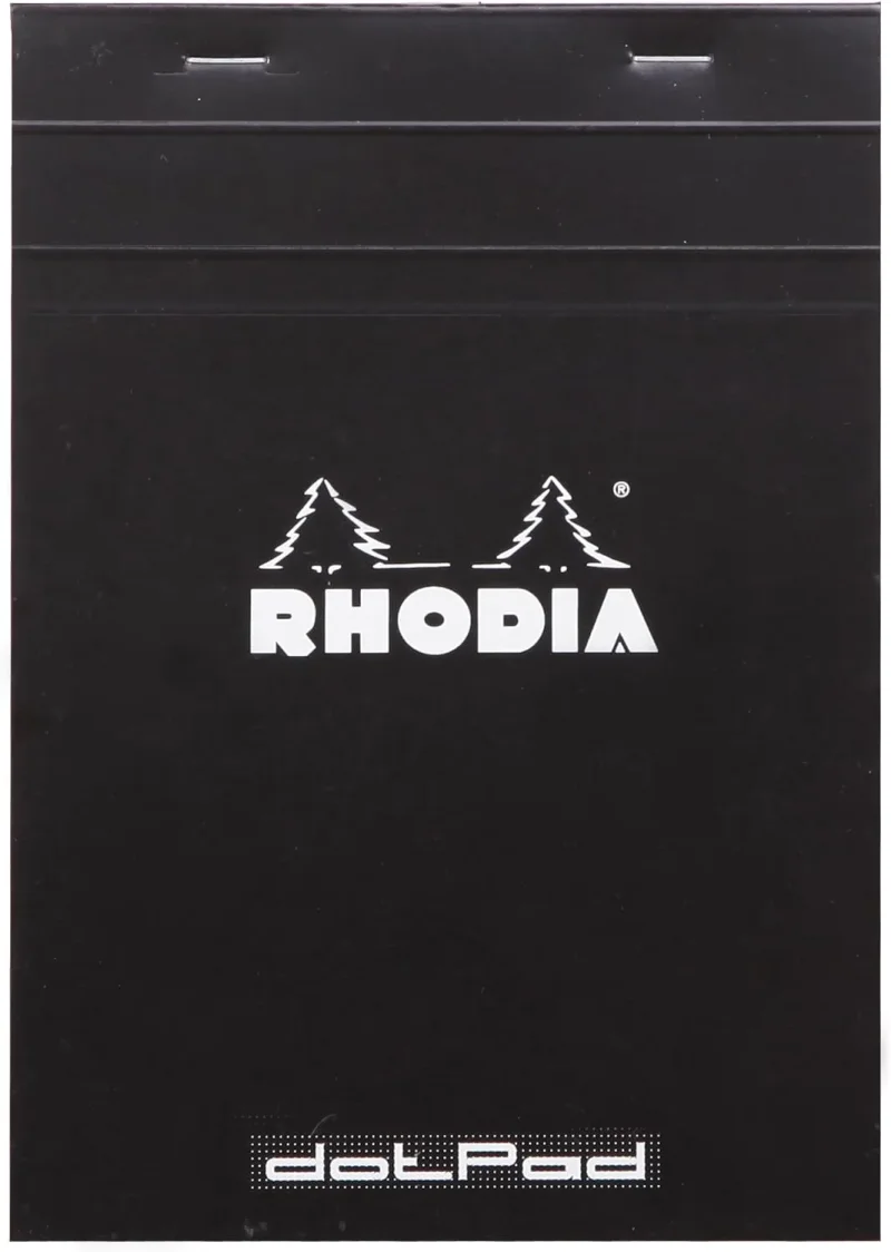 Rhodia dotPad - gehefteter Block No.16 A5, 80 Blatt dot/punktkariert - Schwarz