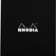 Rhodia dotPad - gehefteter Block No.19 A4+ - 21 x 31,8cm, 80 Blatt dot/punktkariert - Schwarz