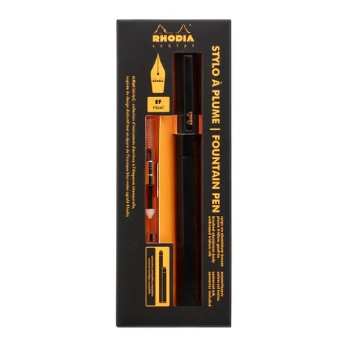 Rhodia scRipt, Füllfederhalter, Federstärke EF - Schwarz