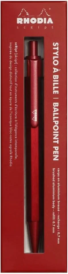 Rhodia scRipt Kugelschreiber 0,7mm - Rot