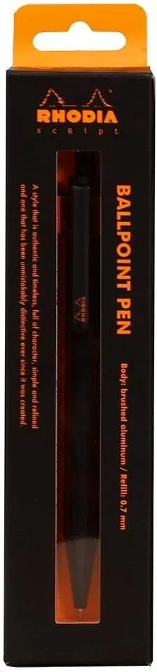 Rhodia scRipt Kugelschreiber 0,7mm - Schwarz