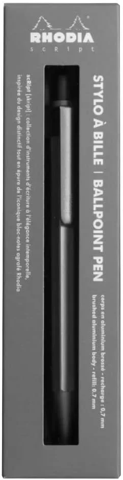 Rhodia scRipt Kugelschreiber 0,7mm - Silber
