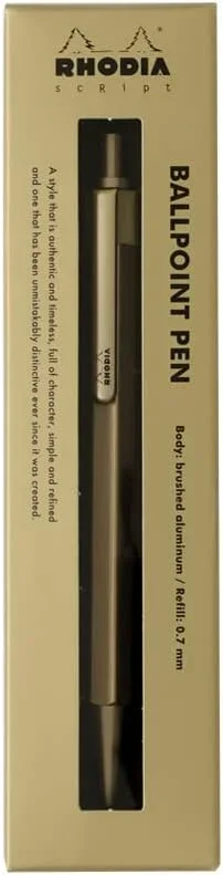 Rhodia scRipt Kugelschreiber 0,7mm - Gold