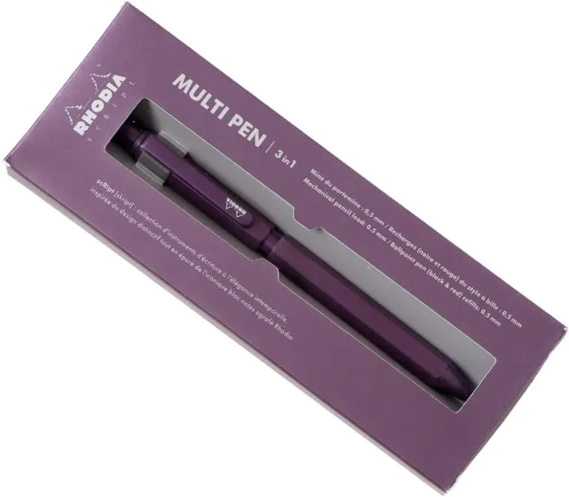 Rhodia scRipt MultiPen 3-in-1 Aubergine