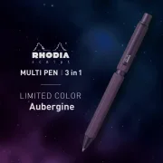 Rhodia scRipt MultiPen 3-in-1 Aubergine