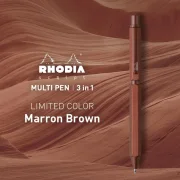 Rhodia scRipt MultiPen 3-in-1 Braun