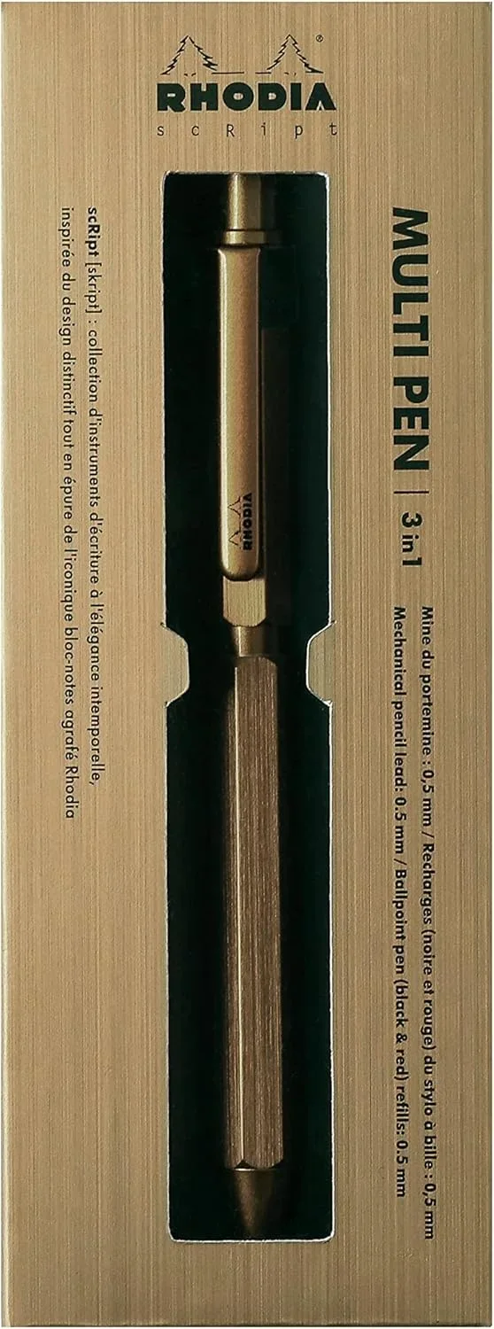 Rhodia scRipt MultiPen 3-in-1 Gold