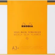 Rhodia undatierte Schreibunterlage mit Wochenplaner A3+