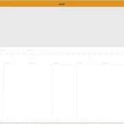 Rhodia undatierte Schreibunterlage mit Wochenplaner A2