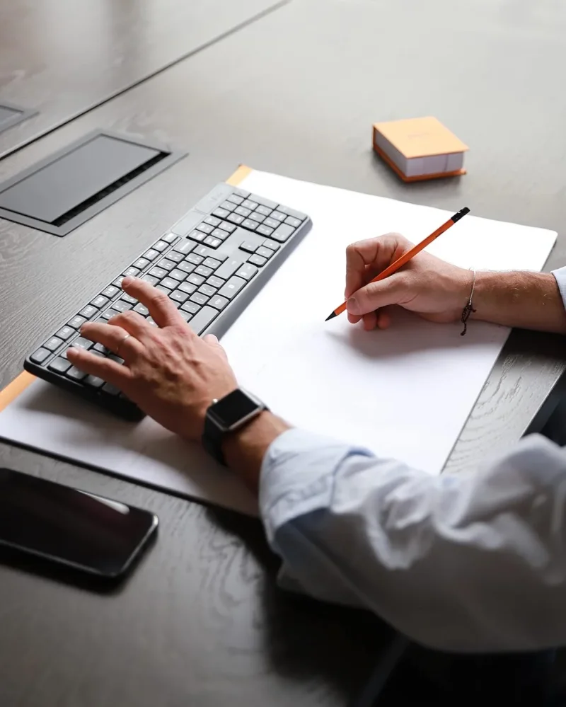 Rhodia undatierte Schreibunterlage mit Wochenplaner A2