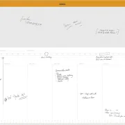Rhodia undatierte Schreibunterlage mit Wochenplaner A2