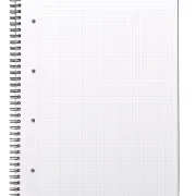 Rhodiactive Greenbook Doppelspiralbuch A4+, 22,5x29,7cm 80 Blatt kariert mit Kopfleiste - aus Recycling-PP