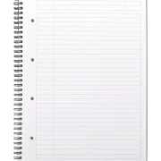 Rhodiactive Greenbook Doppelspiralbuch A4+, 22,5x29,7cm 80 Blatt liniert mit Kopfleiste - aus Recycling-PP