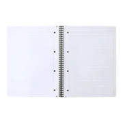 Rhodiactive Greenbook Doppelspiralbuch A4+, 22,5x29,7cm 80 Blatt liniert mit Kopfleiste - aus Recycling-PP